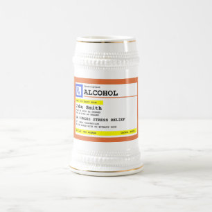 Gepersonaliseerd recept Alcohol Humoristisch Bierpul