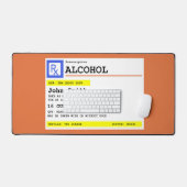 Gepersonaliseerd recept Alcohol Humoristisch Bureaumat (Keyboard & Muis)