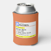Gepersonaliseerd recept Humoristische RX Alcohol Blikjeskoeler (Blikje Achterkant)