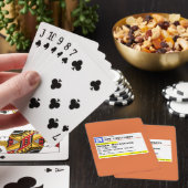 Gepersonaliseerd recept Humorous Hot Chocolate Pokerkaarten (Insitu)