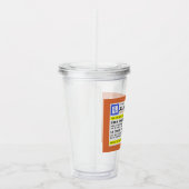 Gepersonaliseerd recept Humoureuze alcohol Acryl Drinkbeker (Rechts)
