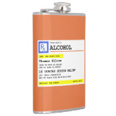 Gepersonaliseerd recept Humoureuze alcohol Heupfles (Rechts)