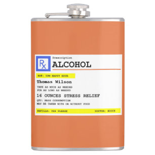 Gepersonaliseerd recept Humoureuze alcohol Heupfles