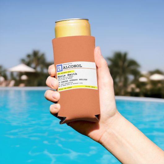 Gepersonaliseerd recept Humoureuze alcohol Seltzer Blikjeskoeler (Insitu Zwembad)