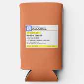 Gepersonaliseerd recept Humoureuze alcohol Seltzer Blikjeskoeler (Voorkant)