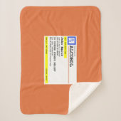 Gepersonaliseerd recept Humoureuze alcohol Sherpa Deken (Voorkant)