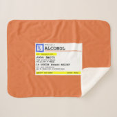 Gepersonaliseerd recept Humoureuze alcohol Sherpa Deken (Voorkant (horizontaal))