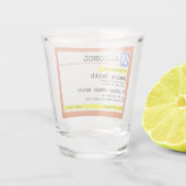 Gepersonaliseerd recept Humoureuze alcohol Shot Glas (Achterkant)