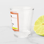 Gepersonaliseerd recept Humoureuze alcohol Shot Glas (Rechts)