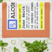 Gepersonaliseerd recept Humoureuze alcohol Theedoek (Gevouwen)