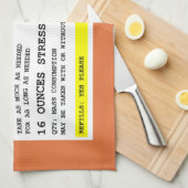 Gepersonaliseerd recept Humoureuze alcohol Theedoek (Quarter Fold)