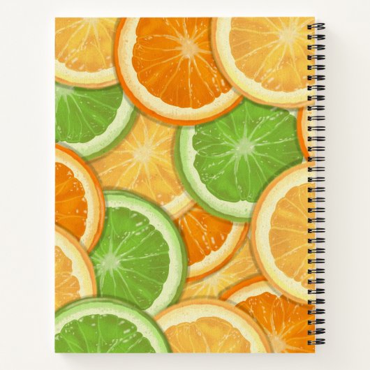 Gepersonaliseerd Recept Notitieboek | Oranje bloem (Achterkant)