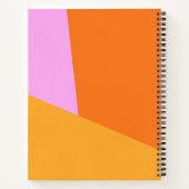 Gepersonaliseerd recept Vibrant Geometric Chef Coo Notitieboek (Achterkant)
