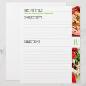 Gepersonaliseerd recept voor soep-salade (Voorkant / Achterkant)