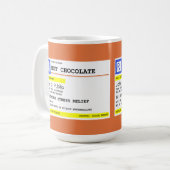 Gepersonaliseerd recept voor warme chocolademelk koffiemok (Voorkant links)