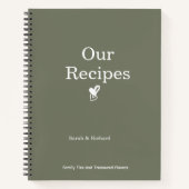 Gepersonaliseerd receptenboek - Custom Name Cookbo Notitieboek (Voorkant)