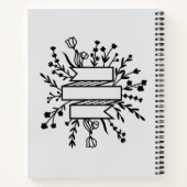 Gepersonaliseerd receptenboek | Leeg aangepast koo Notitieboek (Achterkant)