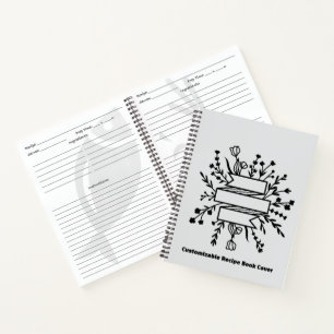 Gepersonaliseerd receptenboek   Leeg aangepast koo Notitieboek