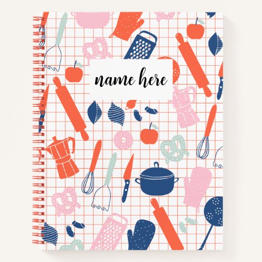 Gepersonaliseerd Receptenboek voor Kinderen Notitieboek (Voorkant)