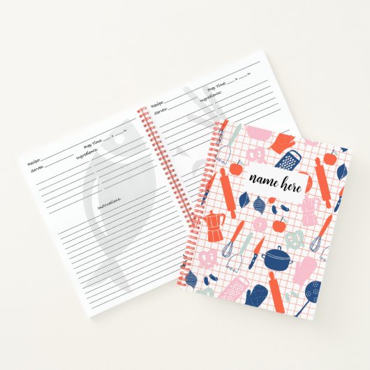Gepersonaliseerd Receptenboek voor Kinderen Notitieboek (Binnen)