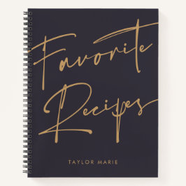 Gepersonaliseerd Receptentijdschrift Indigo Blue Notitieboek