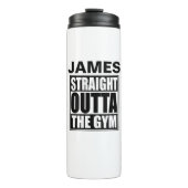 Gepersonaliseerd recht buiten de gym thermosbeker (Voorkant)