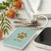 Gepersonaliseerd recht sleutelhanger (Voorkant Rechts)