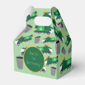 Gepersonaliseerd recyclingafval vrachtwagenpatroon bedankdoosjes (Voorkant Zijde)