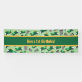 Gepersonaliseerd recyclingafval vrachtwagenpatroon spandoek (Horizontaal)