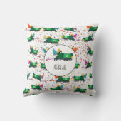 Gepersonaliseerd recyclingplatform voor vuilniswag kussen (Achterkant)