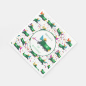 Gepersonaliseerd recyclingplatform voor vuilniswag servet (Hoek)