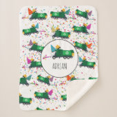 Gepersonaliseerd recyclingplatform voor vuilniswag sherpa deken (Voorkant)