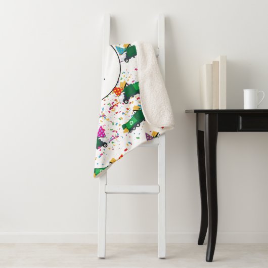 Gepersonaliseerd recyclingplatform voor vuilniswag sherpa deken (In situ)