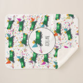 Gepersonaliseerd recyclingplatform voor vuilniswag sherpa deken (Voorkant (horizontaal))