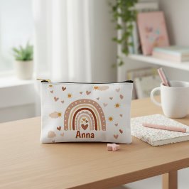 Gepersonaliseerd Regenboog en harten Etui