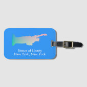 Gepersonaliseerd Regenboog Vrijheidsbeeld New York Bagagelabel (Voorkant (horizontaal))