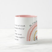 Gepersonaliseerd regenboogkind van God Bijbel Vers Mok (Midden)