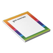 Gepersonaliseerd regenboogNotitieblok Notitieblok (Schuin)