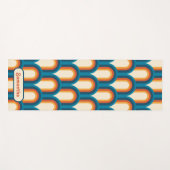 Gepersonaliseerd regenboogpatroon met kleurrijke r yogamat (Voorkant (horizontaal))