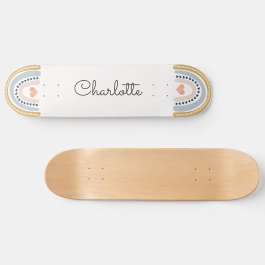 Gepersonaliseerd regenboogskateboard persoonlijk skateboard (Horizontaal)