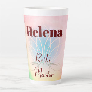 gepersonaliseerd Reiki Master-ontwerp Latte Mok