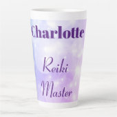  gepersonaliseerd Reiki Master-ontwerp Latte Mok (Voorkant)