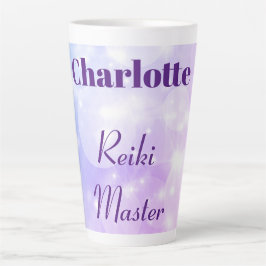 gepersonaliseerd Reiki Master-ontwerp Latte Mok