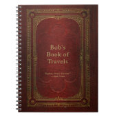 Gepersonaliseerd  reisblad voor boeken notitieboek (Voorkant)