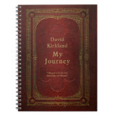 Gepersonaliseerd  reisblad voor boeken notitieboek (Voorkant)