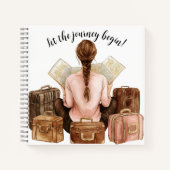 Gepersonaliseerd reisjournaal | Aangepast avonture Notitieboek (Voorkant)