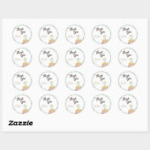 Gepersonaliseerd Reizen Baby shower Favor Sticker (Vel)