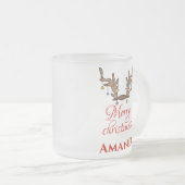 Gepersonaliseerd renderdecor - Kerst van Merry Matglas Koffiemok (Voorkant rechts)