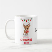 GEPERSONALISEERD RENDIER KERSTCADEAU VOOR IEDEREEN KOFFIEMOK (Links)