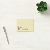 Gepersonaliseerd rendiertje met rode neus post-it® notes (Kantoor)